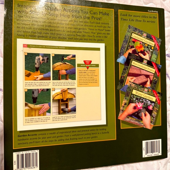📚🌿🌷🤓 VINTAGE TIME LIFE HOW-TO “GARDEN ACCENTS” BOOK WITH 63 PROJECTS❗️ - Picture 2 of 12